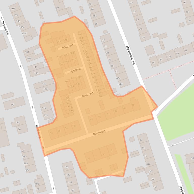 Kaart van postcodegebied 6882NB.