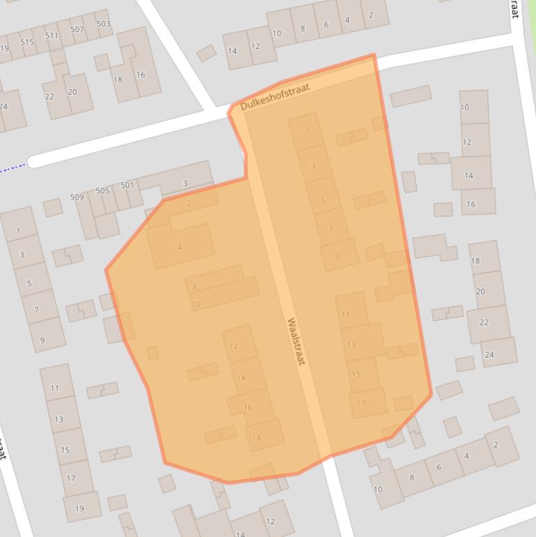 Kaart van postcodegebied 6882ND.