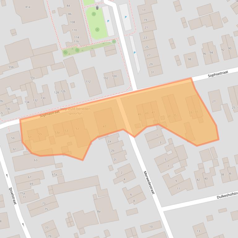 Kaart van postcodegebied 6882NJ.