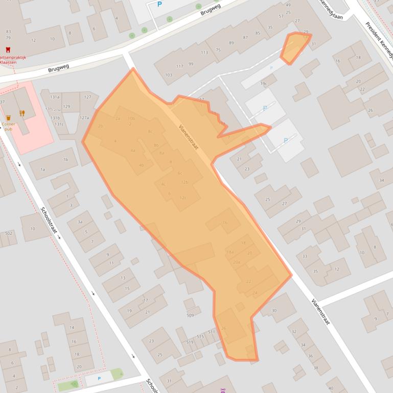 Kaart van postcodegebied 6882NV.