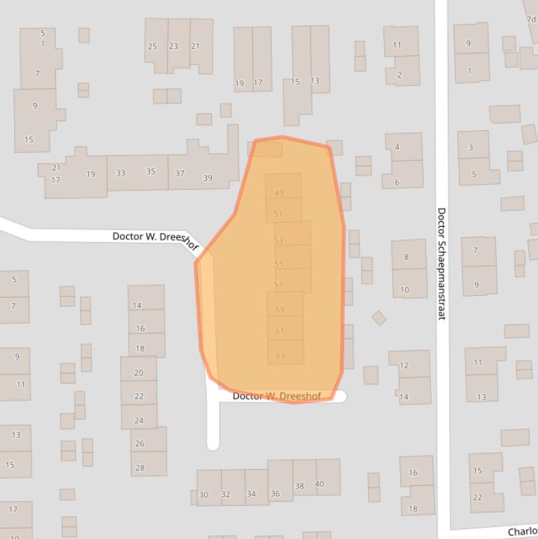 Kaart van postcodegebied 6882PB.