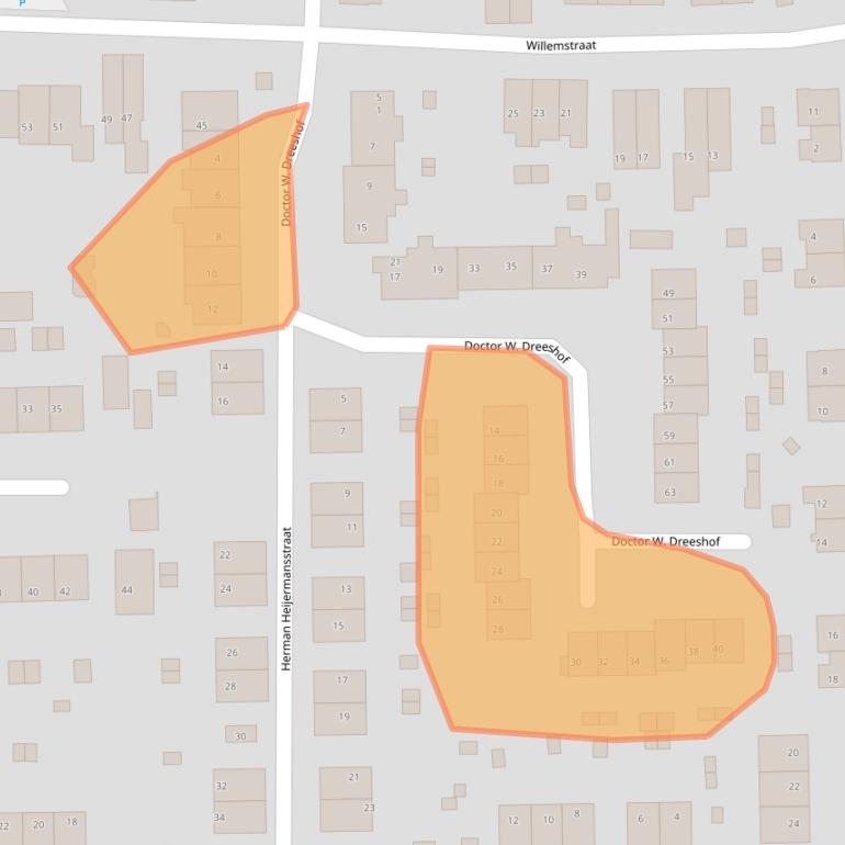Kaart van postcodegebied 6882PC.