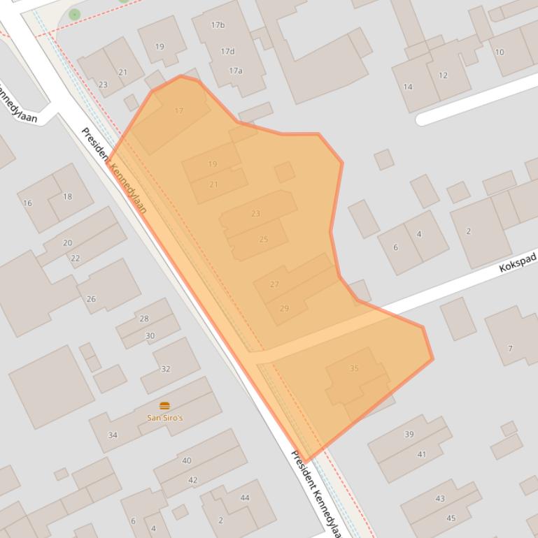 Kaart van postcodegebied 6883AB.