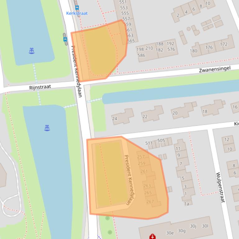 Kaart van postcodegebied 6883AJ.