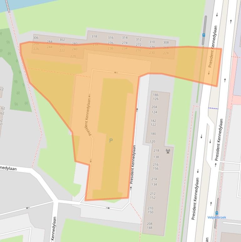 Kaart van postcodegebied 6883AV.