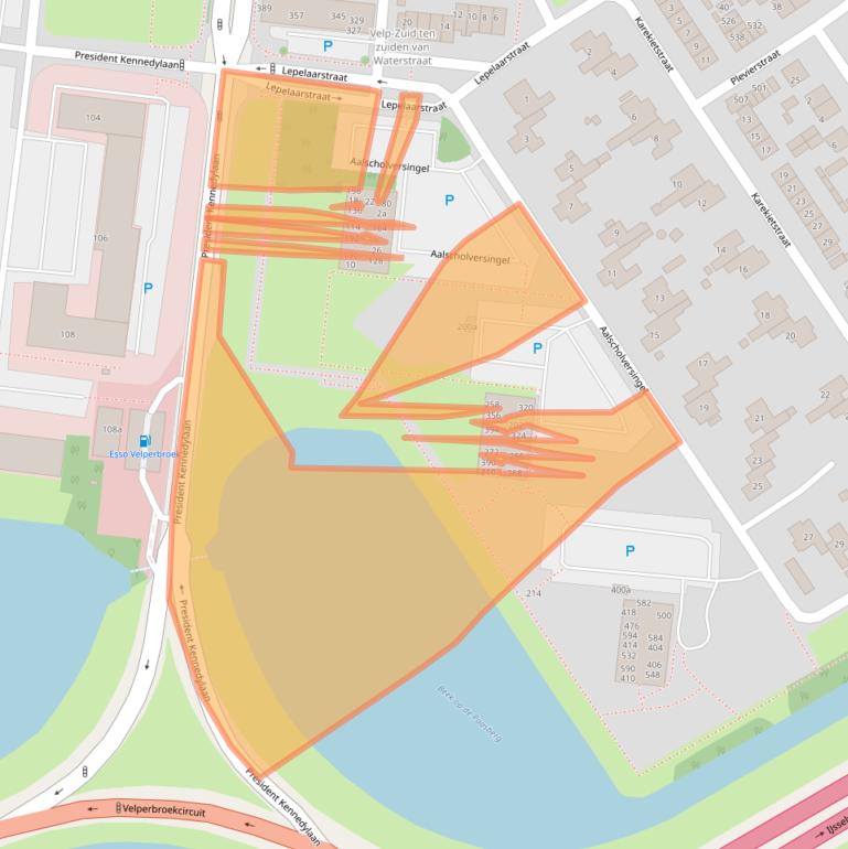 Kaart van postcodegebied 6883BK.