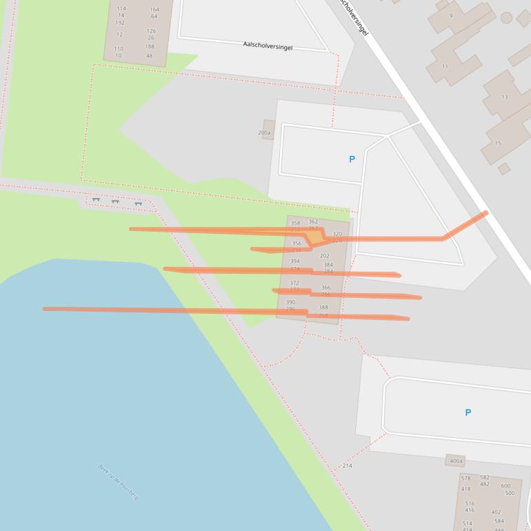 Kaart van postcodegebied 6883BL.