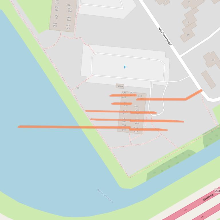 Kaart van postcodegebied 6883BV.