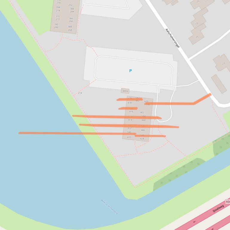 Kaart van postcodegebied 6883BW.