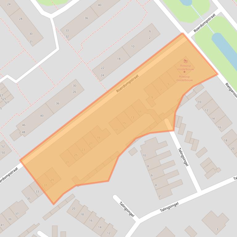 Kaart van postcodegebied 6883DG.