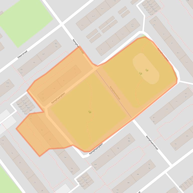 Kaart van postcodegebied 6883EA.
