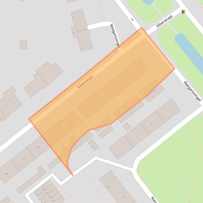 Kaart van postcodegebied 6883EC.