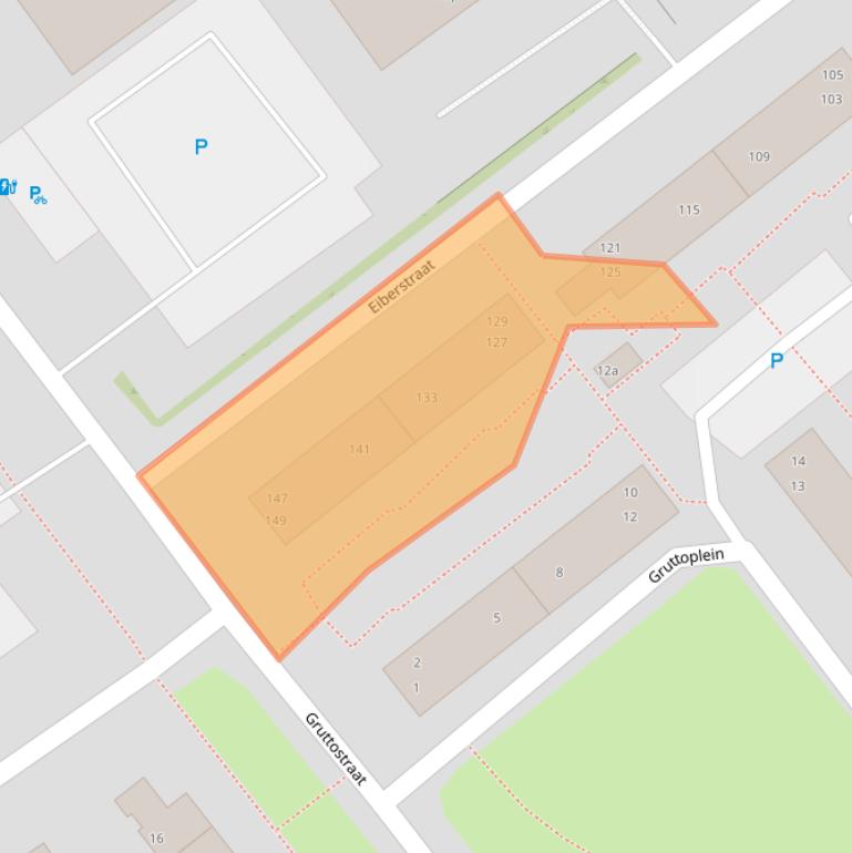 Kaart van postcodegebied 6883EH.