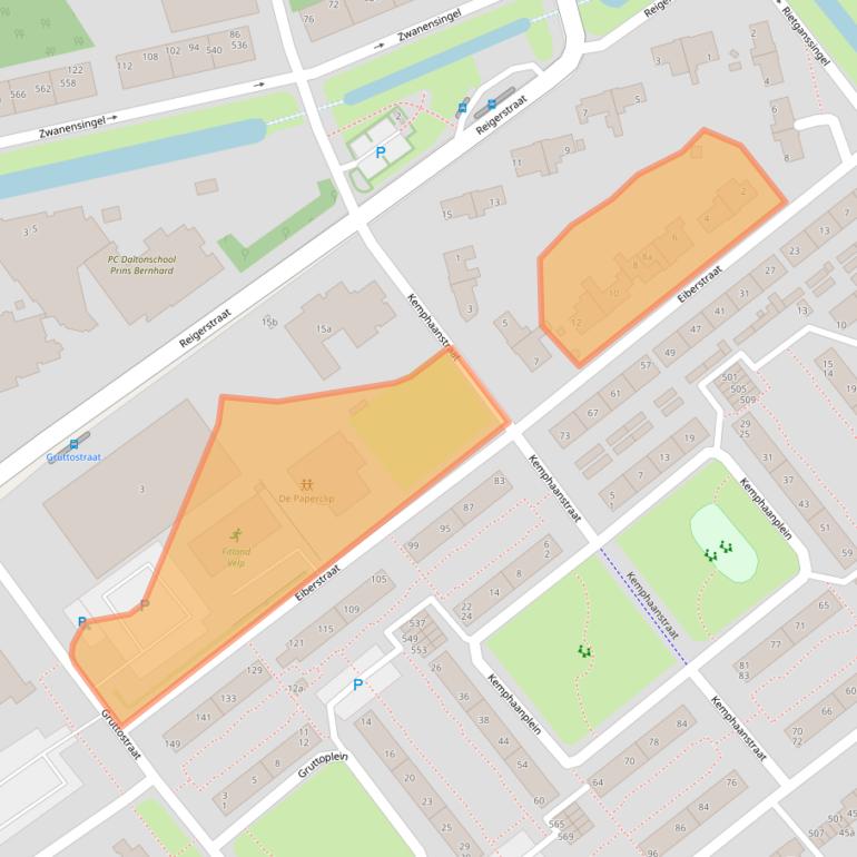 Kaart van postcodegebied 6883EJ.