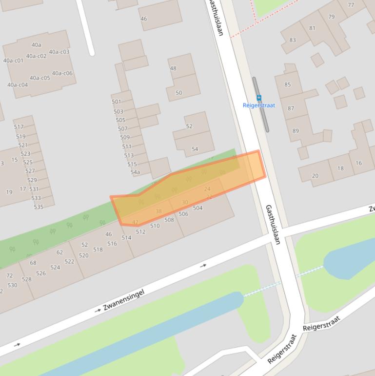 Kaart van postcodegebied 6883GB.