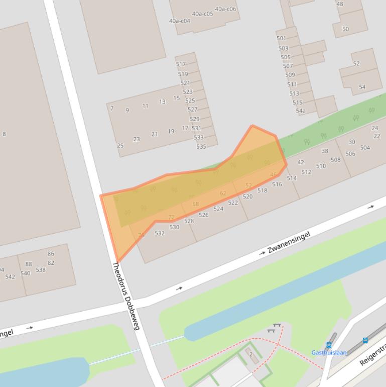 Kaart van postcodegebied 6883GC.