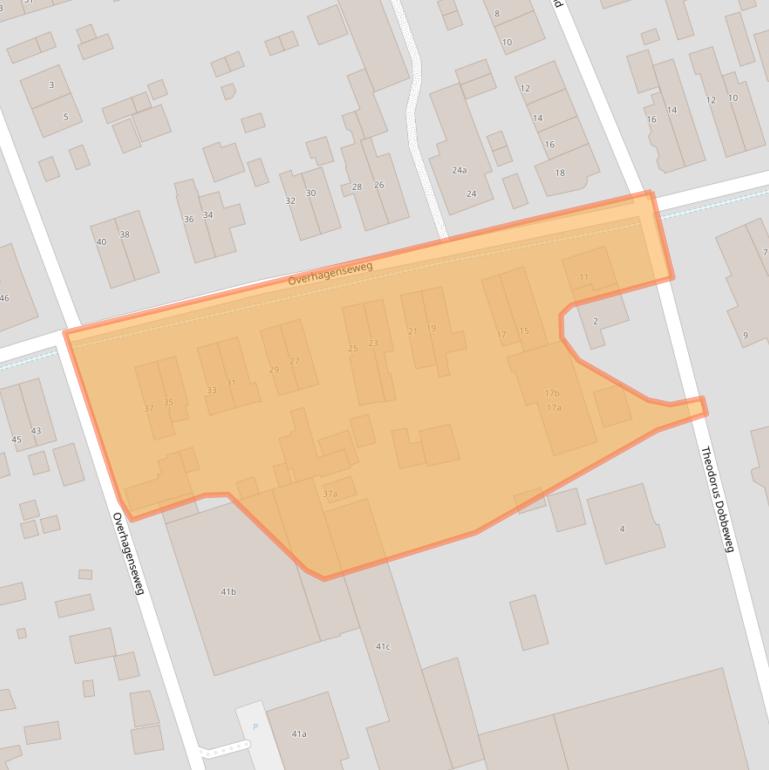 Kaart van postcodegebied 6883GR.