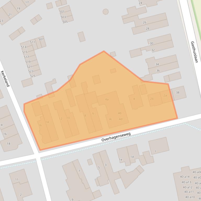 Kaart van postcodegebied 6883GV.