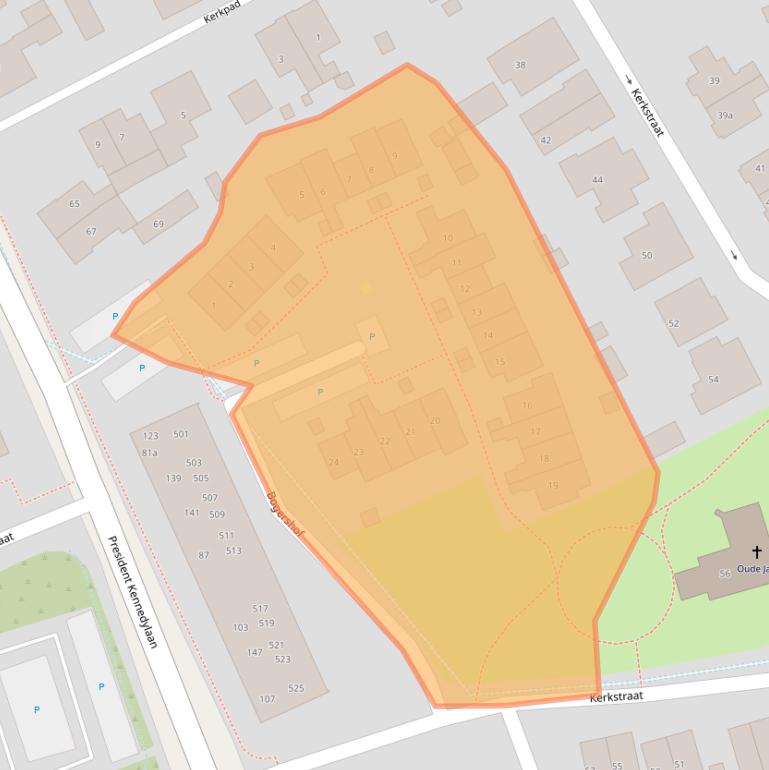 Kaart van postcodegebied 6883GZ.