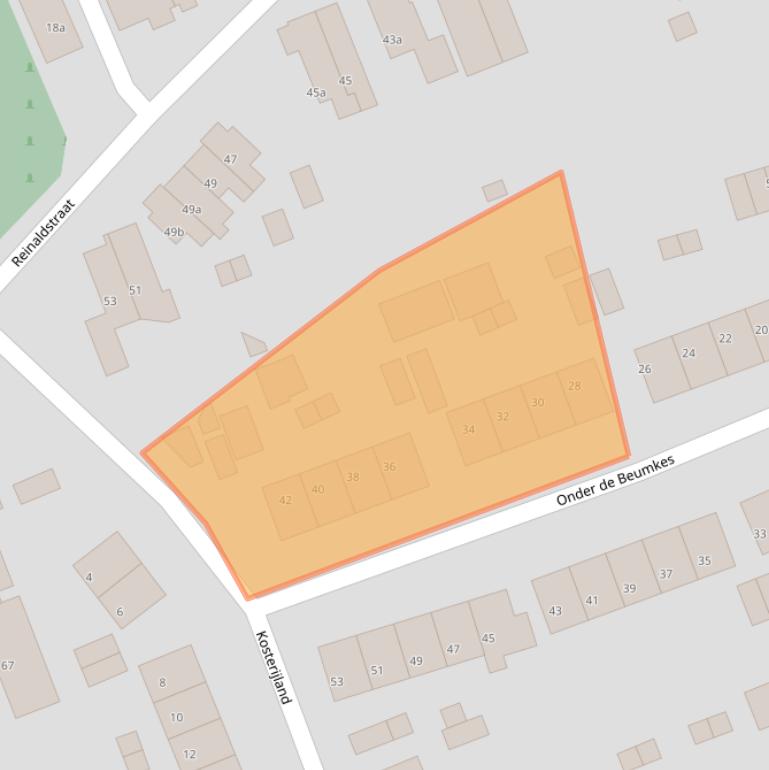 Kaart van postcodegebied 6883HE.