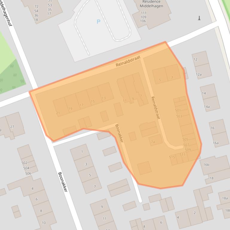 Kaart van postcodegebied 6883HJ.