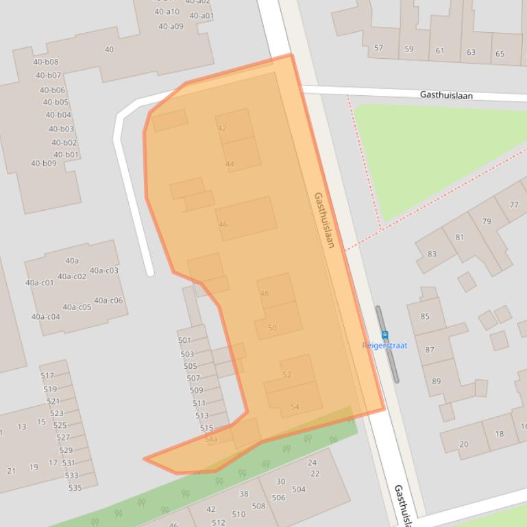 Kaart van postcodegebied 6883JG.