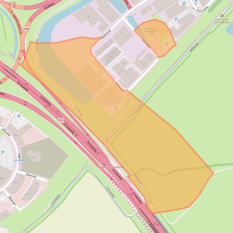 Kaart van postcodegebied 6883JM.