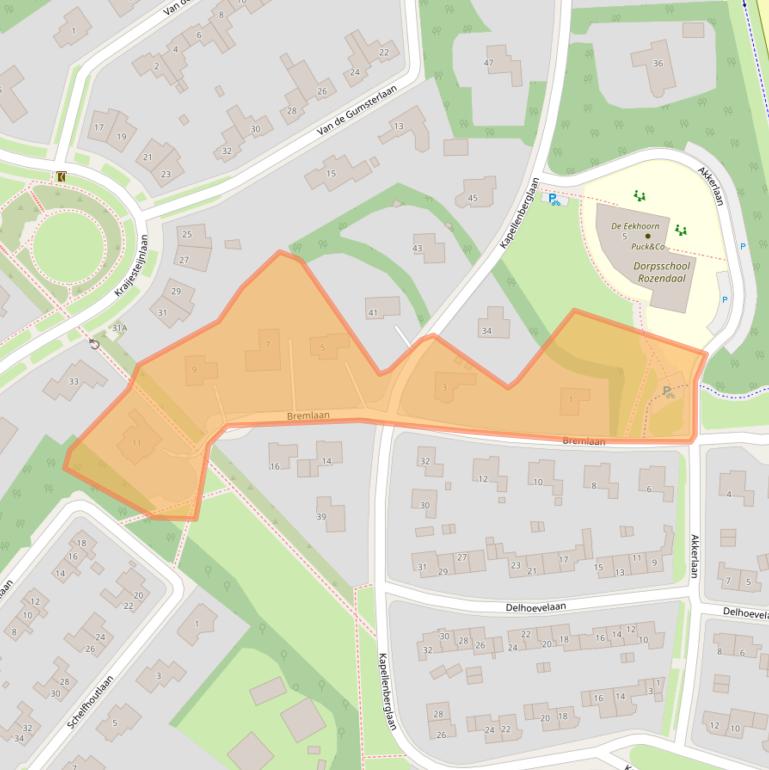 Kaart van postcodegebied 6891AH.