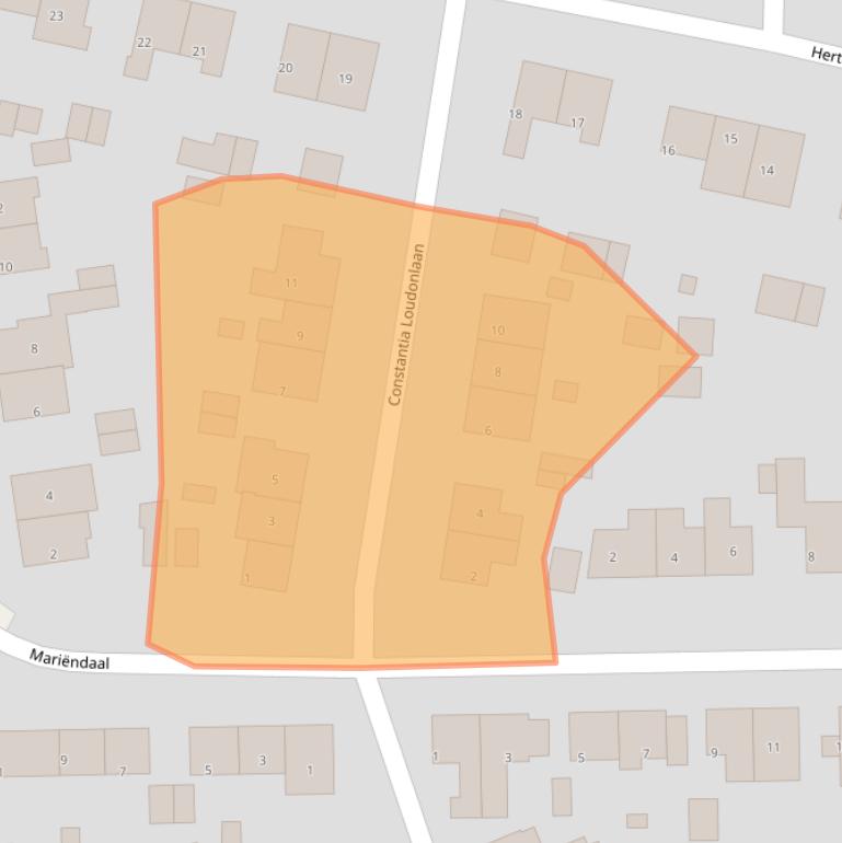 Kaart van postcodegebied 6891AV.