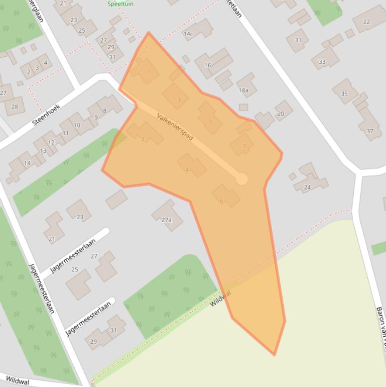 Kaart van postcodegebied 6891CH.