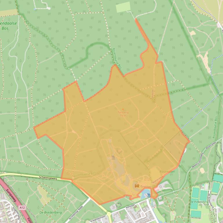 Kaart van postcodegebied 6891DA.