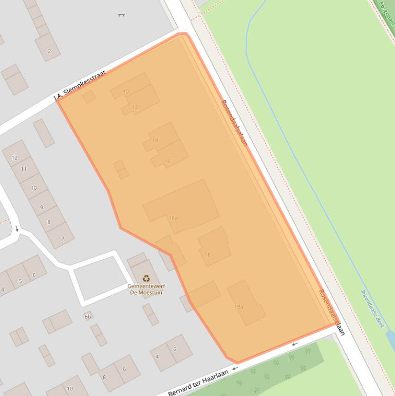 Kaart van postcodegebied 6891DC.