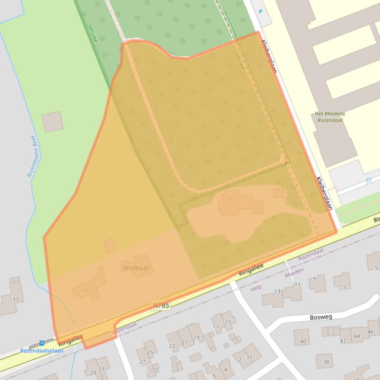 Kaart van postcodegebied 6891DJ.