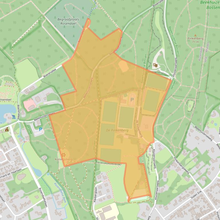 Kaart van postcodegebied 6891DM.