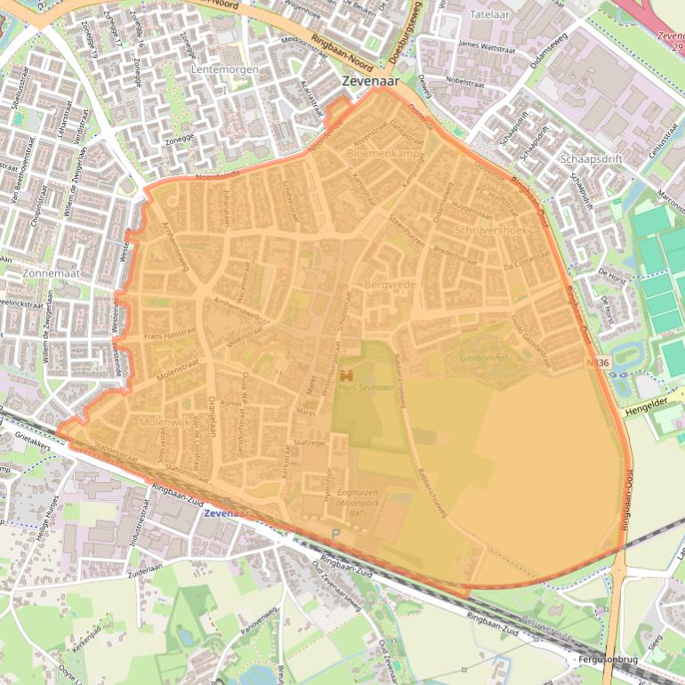 Kaart van postcodegebied 6901.