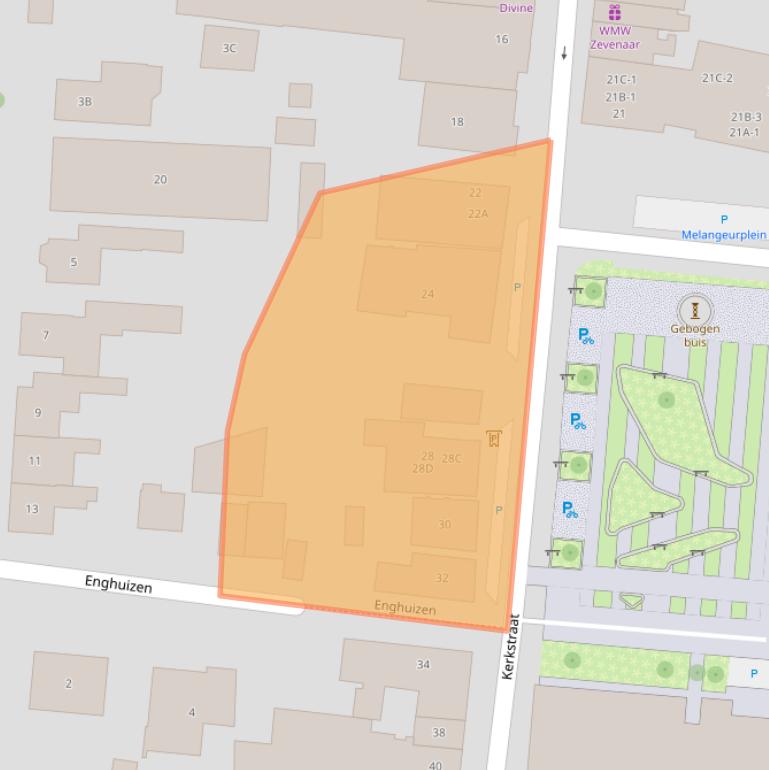 Kaart van postcodegebied 6901AC.