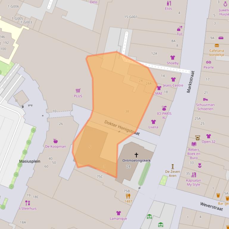 Kaart van postcodegebied 6901AP.