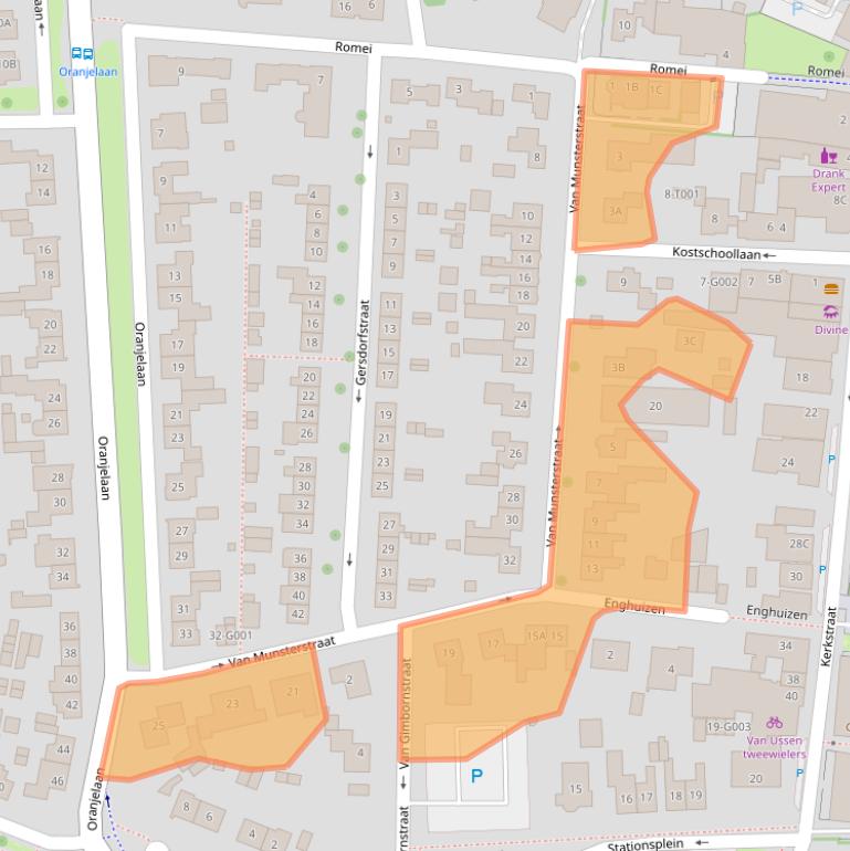 Kaart van postcodegebied 6901AW.