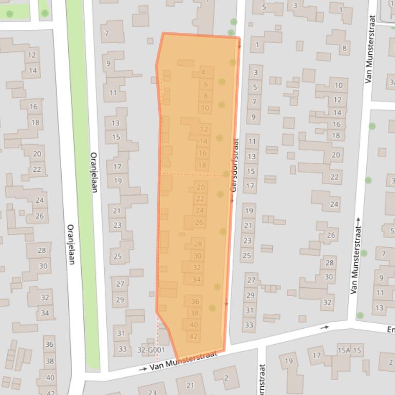 Kaart van postcodegebied 6901BC.