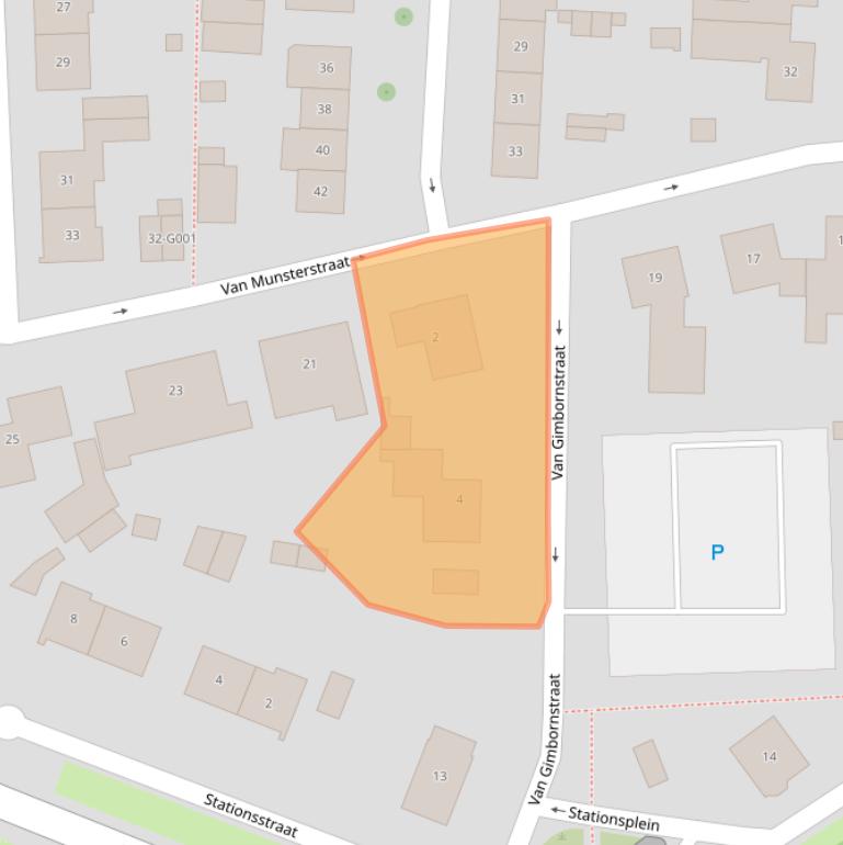 Kaart van postcodegebied 6901BD.