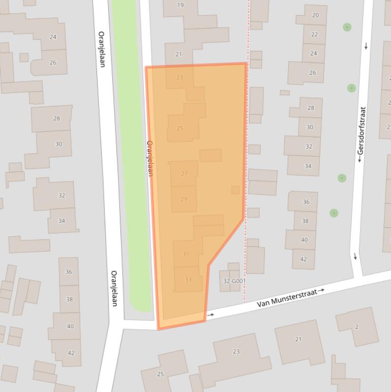 Kaart van postcodegebied 6901BK.