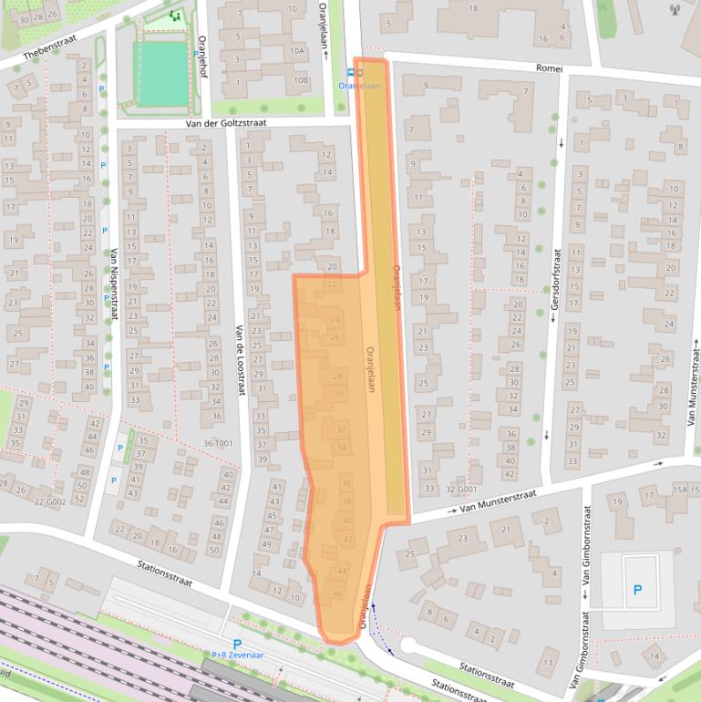 Kaart van postcodegebied 6901BM.