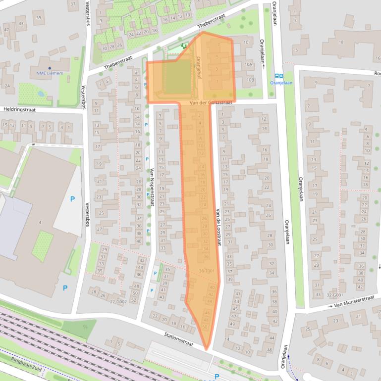 Kaart van postcodegebied 6901BP.