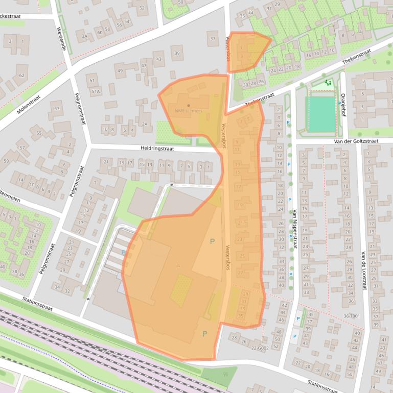 Kaart van postcodegebied 6901BV.