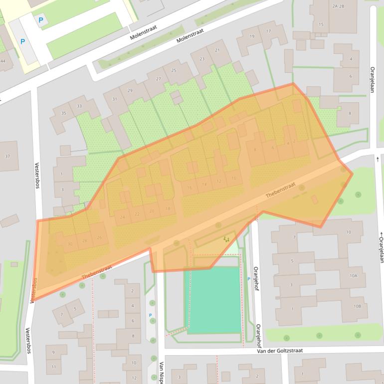 Kaart van postcodegebied 6901BW.