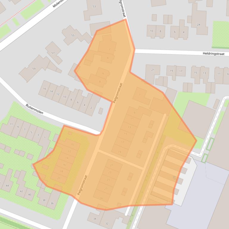 Kaart van postcodegebied 6901BZ.