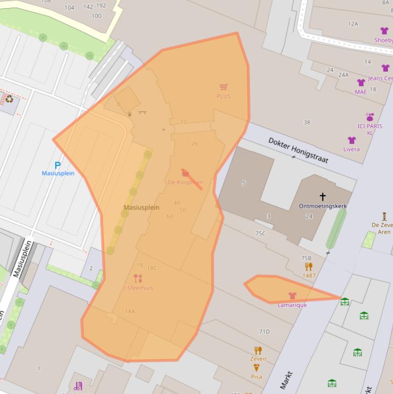 Kaart van postcodegebied 6901CH.