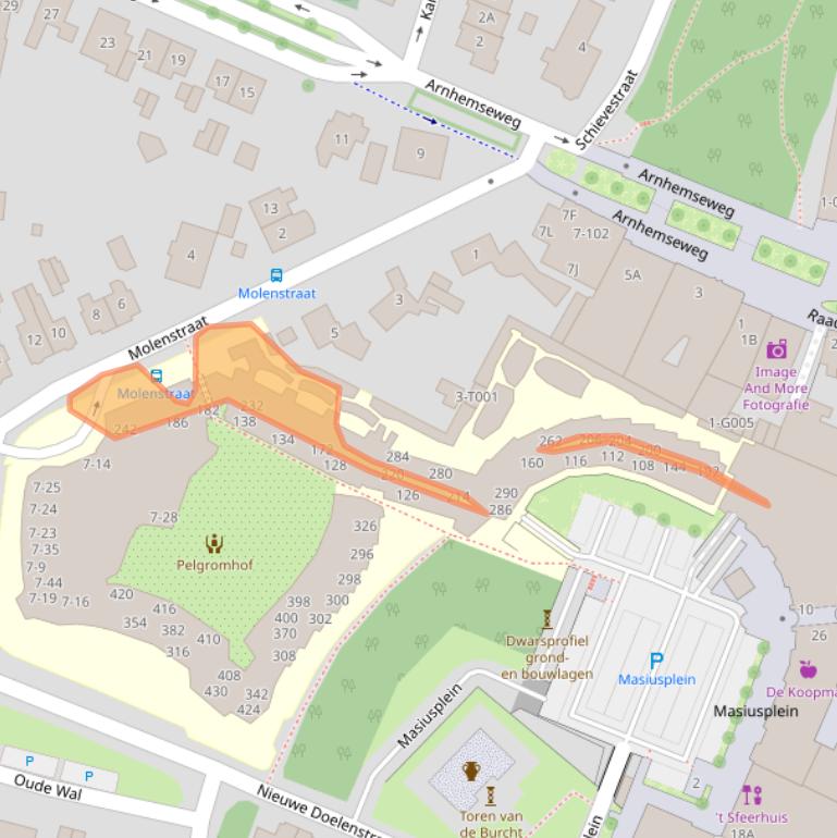 Kaart van postcodegebied 6901CL.