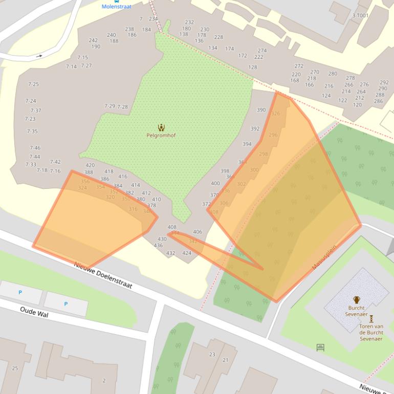 Kaart van postcodegebied 6901CN.