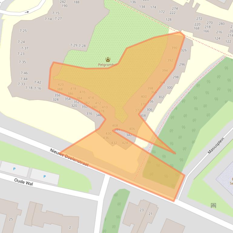 Kaart van postcodegebied 6901CP.